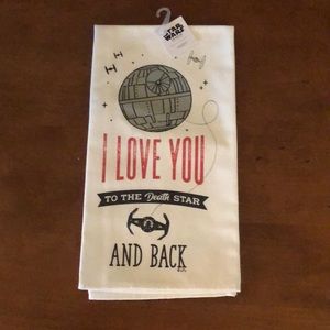 🌵 3/$15 Star Wars towel “ I Love You to the Death Star and Back” see description